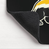 Honey Badger I Don't Care Trucker Funny Animal Art Muismat (Hoek)