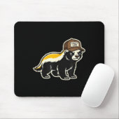 Honey Badger I Don't Care Trucker Funny Animal Art Muismat (Met muis)