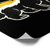 Honey Badger I Don't Care Trucker Funny Animal Art Poster (Hoek)