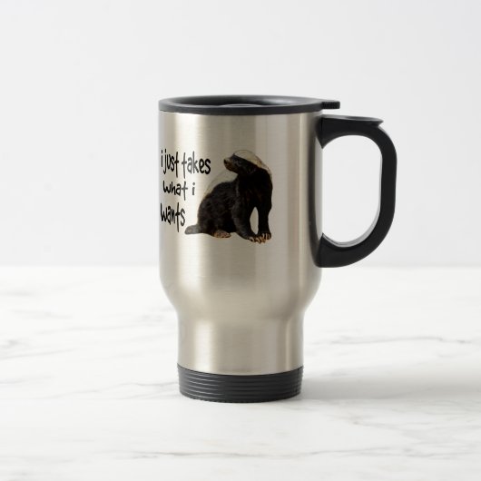 Honey Badger - Ik neem gewoon wat ik wil Reisbeker (Rechts)