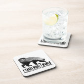 Honey Badger - Ik neem wat ik wil Bier Onderzetter (Rechterzijde)