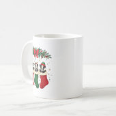 Honey Badger In Christmas Socks Lights Honey Badge Koffiemok (Voorkant links)