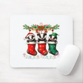 Honey Badger In Christmas Socks Lights Honey Badge Muismat (Met muis)