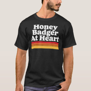 Honey Badger in hart en nieren! Grappig wild kind T-shirt