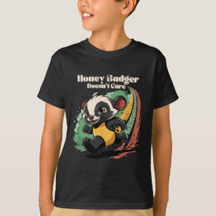 Honey Badger interesseert het niet schattige diere T-shirt
