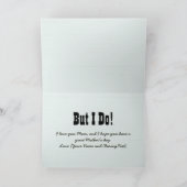 Honey Badger interesseert zich niet voor Moederdag Kaart (Binnen)