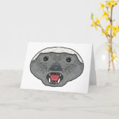 Honey Badger Kaart (Gele Bloem)