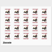 Honey Badger Kicks... Vierkante Sticker (Vel)