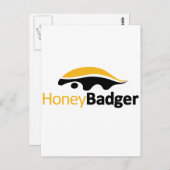 Honey Badger Logo Briefkaart (Voorkant / Achterkant)