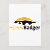 Honey Badger Logo Briefkaart (Voorkant)
