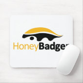 Honey Badger Logo Muismat (Met muis)