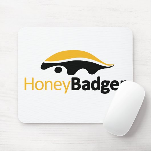 Honey Badger Logo Muismat (Met muis)