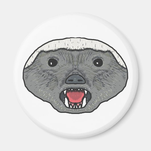 Honey Badger Magneet (Voorkant)