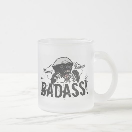 Honey Badger Matglas Koffiemok (Rechts)
