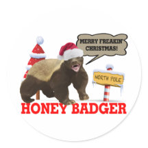 Honey Badger Merry Freakin 'Christmas