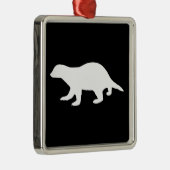Honey Badger Metalen Ornament (Rechts)