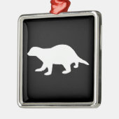 Honey Badger Metalen Ornament (Links)