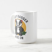 Honey Badger Mode op Fearless Wild Animal Wildlife Koffiemok (Voorkant links)