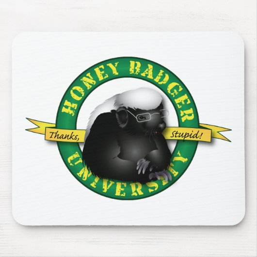 Honey Badger Mousepad Muismat (Voorkant)