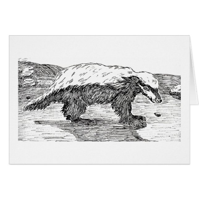 Honey Badger of Ratel (Voorkant Horizontaal)