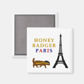 Honey Badger Paris Magneet (Voorkant / Achterkant)