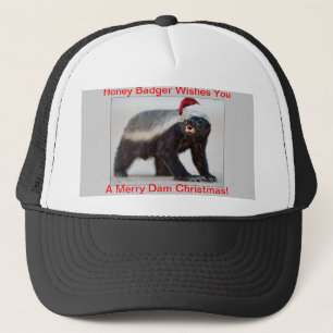 Honey Badger-Pet voor kerstmis Trucker Pet