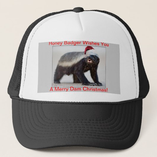 Honey Badger-Pet voor kerstmis Trucker Pet (Voorkant)
