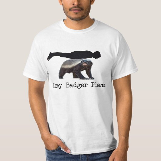 Honey Badger Plank T-shirt (Voorkant)