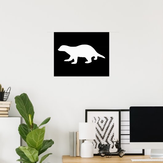 Honey Badger Poster (Thuiskantoor)