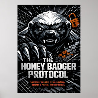 Honey Badger Protocol Poster