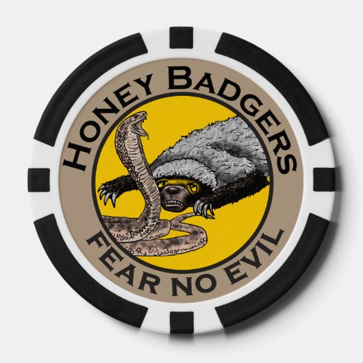 Honey Badger Quote Poker Chips (Voorkant)