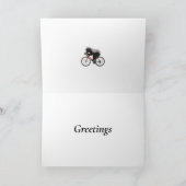 Honey Badger Rijden Een Fiets Badass Fietser Kaart (Binnen)