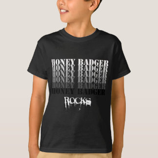 Honey Badger Rocks (blck) T-shirt
