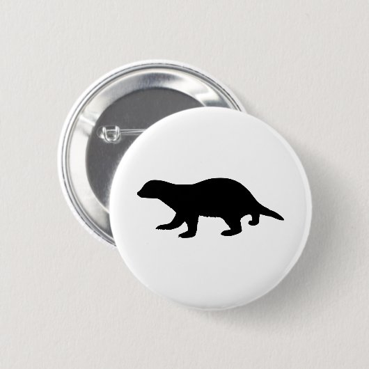 Honey Badger Ronde Button 5,7 Cm (Voorkant /achterkant)