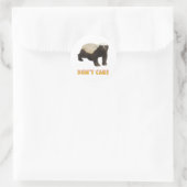 Honey Badger Ronde Sticker (Tas)