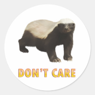 Honey Badger Ronde Sticker