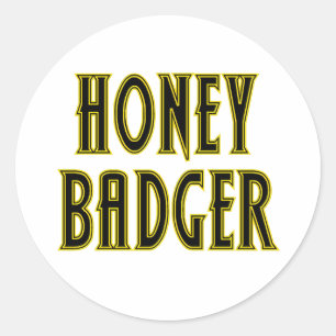 Honey Badger Ronde Sticker