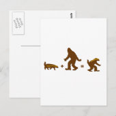 Honey Badger Sasquatch Hybrid Briefkaart (Voorkant / Achterkant)