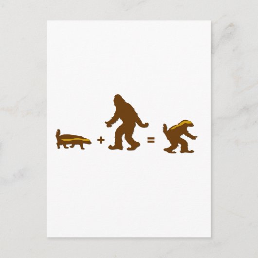 Honey Badger Sasquatch Hybrid Briefkaart (Voorkant)