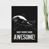 Honey Badger Shark (Verjaardag) Kaart (Voorkant)