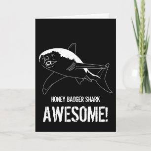 Honey Badger Shark (Verjaardag) Kaart