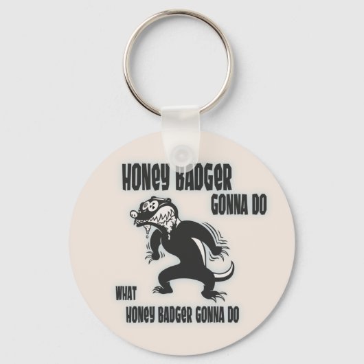 Honey Badger Sleutelhanger (Voorkant)