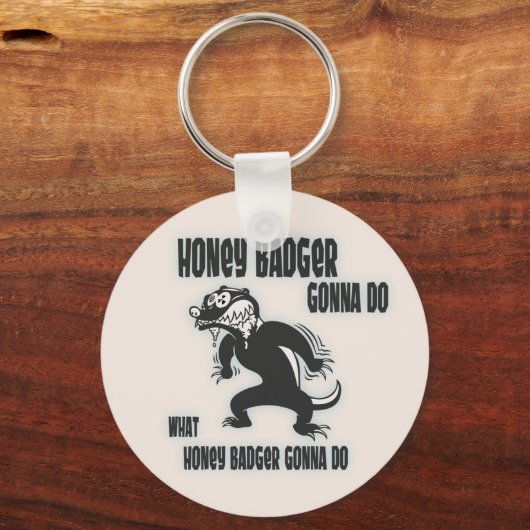 Honey Badger Sleutelhanger (Voorkant)
