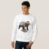 Honey Badger Snake Badass Kerstmis Trui (Voorkant volledig)