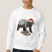 Honey Badger Snake Badass Kerstmis Trui (Voorkant)