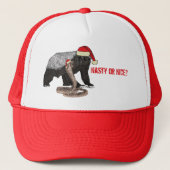 Honey Badger Snake Funny Badass Festive Slogan Trucker Pet (Voorkant)