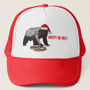 Honey Badger Snake Funny Badass Festive Slogan Trucker Pet
