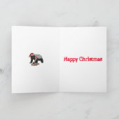 Honey Badger Snake Funny Festive Nasty Santa Quote Kaart (Binnen)