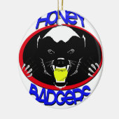 Honey Badger Softball Keramisch Ornament (Links)