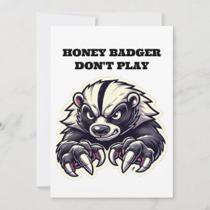 Honey Badger Speel geen Kaart